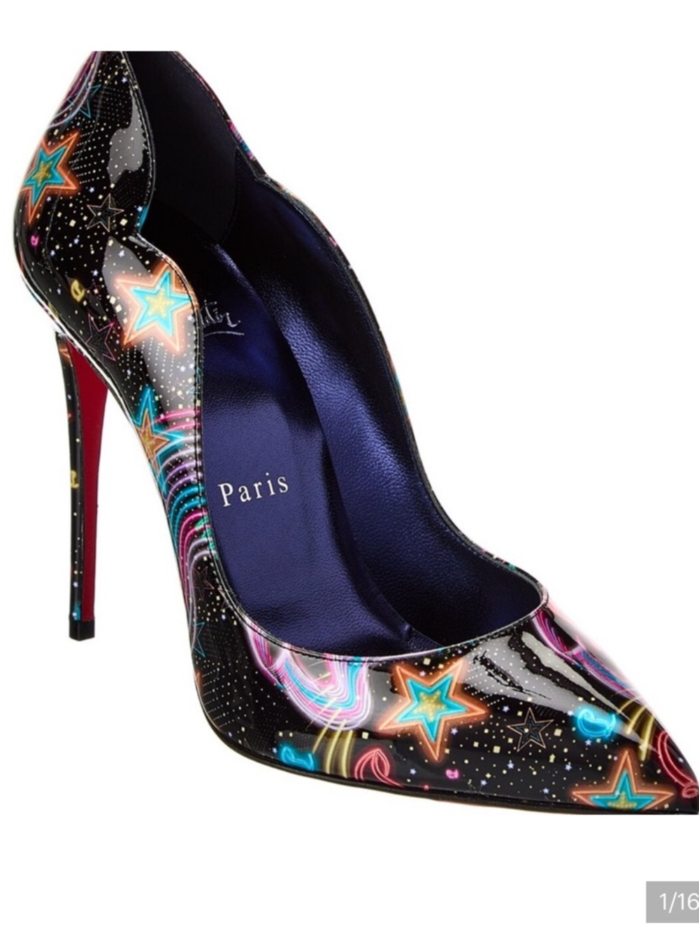 Christian Louboutin Hot chick star light patent heels